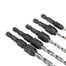 5Pcs 2-6mm Quick Change Twist Drill Bit Set Hex Shank HSS 2/3.2/4/5/6mm Drill Bit