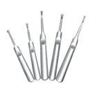 95/113/116/118mm V/U-shaped Silver Stainless Steel Hand Make Leather Trencher Slotting Tools Kit