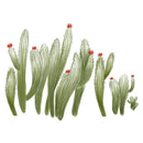 Miico FX82030 2PCS Wall Sticker Hand-Painted Cactus Creative Decorative Wall Sticker Home Decoration Sticker