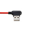 1M 90 Degree 2.4A Breathing Light Micro USB Fast Charging Data Cable For Smartphone Tablet