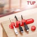 Bcase TUP Magnetic Desktop Cable Clips Cord Management Tiny 3 Size in 1 Wire Cable Organizer