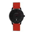CHRONOS Casual Style Date Display Men Wrist Watch Colorful Leather Strap Quartz Watches