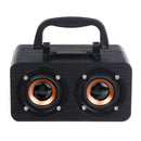 FT-4002 Wooden Wireless bluetooth Speaker Dual Driver TF Card Stereo Bass Subwoofer with Mic with Phone Holder