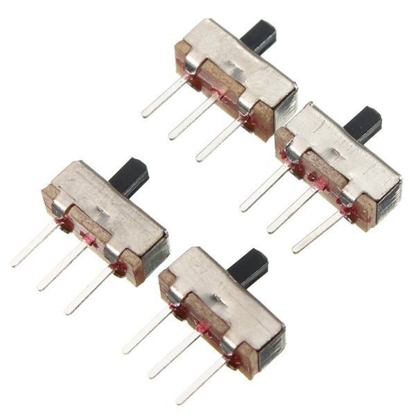 200pcs SS12D00G3 2 Position SPDT 1P2T 3 Pin PCB Panel Mini Vertical Slide Toggle Switch