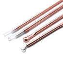 Y.F.M 4pcs Acne Blackhead Remover Needles Set Rose Gold Double Head Pimples Multipurpose Cleansing Tool