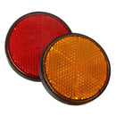 2 inch Round Reflectors Universal For Motorcycles ATV Bikes Dirt Bikes
