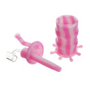 Multi Color Luminous Silicone Water Glass Pipe Glow In The Dark Glass Smoke Pipe
