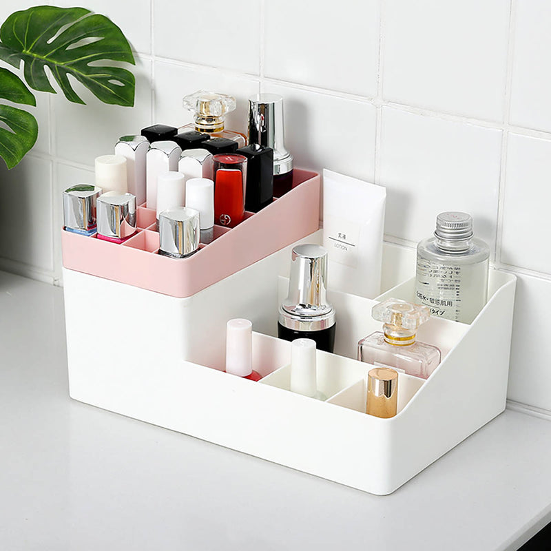 Japanese Style Cosmetics Storage Box Plastic Simple Clamshell Desktop Jewelry Organizer Box Lipstick Storage Box