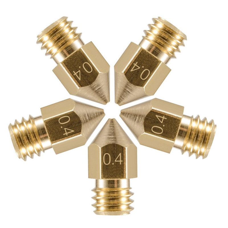 Anet 5Pcs Teflon Throat Tube + 5Pcs 0.4mm Nozzle + 5Pcs Aluminium Heating Block 3D Printer Part Set