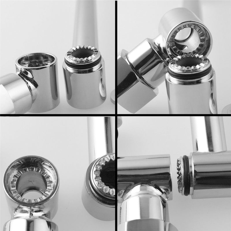 11" Solid Brass Height & Angle Adjustable Extension Shower Wall Arm Bathroom