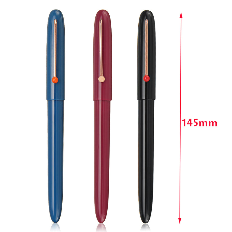 KACO RETRO Fountain Pen Hooded EF Nib Plastic Dot Clip Pen with Box Gift Ink Cartridges Pens