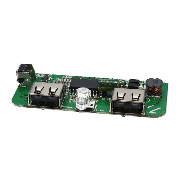 K6-PCBA 5V 2.1A 1A Dual USB 3V To 5V Boost Module Board For Power Bank 18650 Battery With LED Screen
