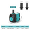 3.5-25W Multifunctional Submersible Pump Ultra Quiet Fountain Pump for Fish Tank Pond Side Suction Water Pump Water-cooled Air Conditioner