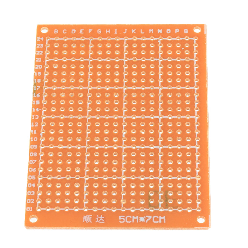 100pcs Universal PCB Board 5x7cm 2.54mm Hole Pitch DIY Prototype Paper Printed Circuit Board Panel Single Sided Board