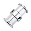 20T 5mm Bore 10mm Width GT2 Alloy Double Round-Headed Timing Pulley for 3D Printer