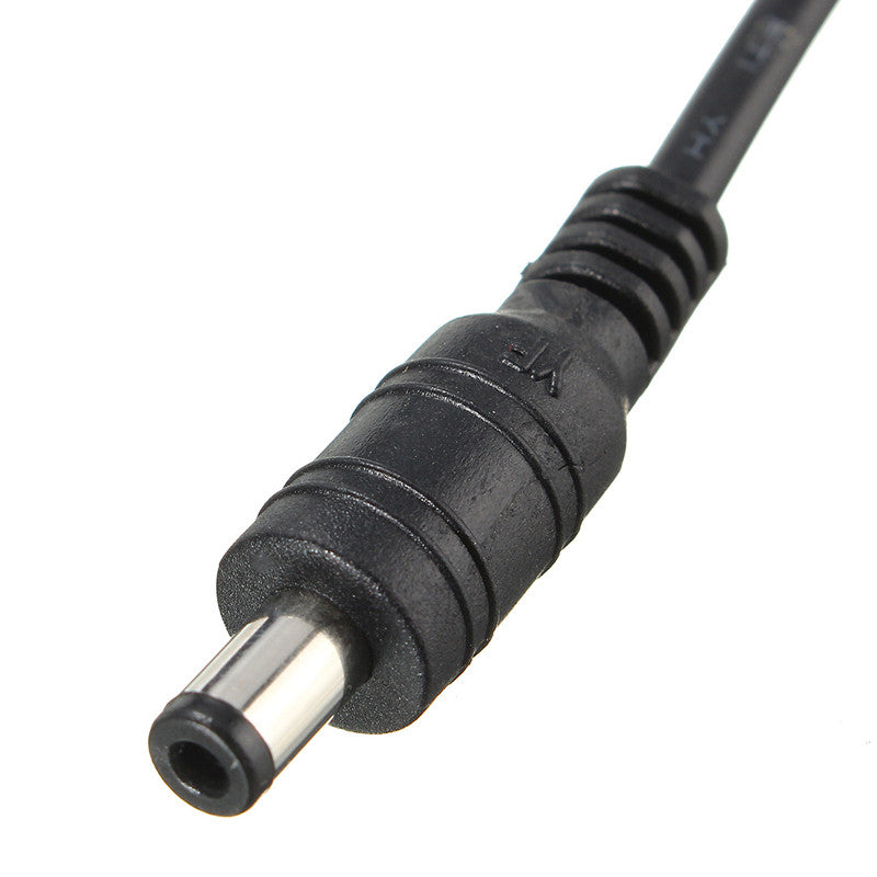 LUSTREON 5.5X2.1mm DC Power Plug Connector Switch Cable for 5050 3528 LED Strip Light 30cm