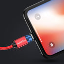 FLOVEME 3A LED Magnetic Micro USB Fast Charging Data Cable 1M For Samsung S7 S6 Xiaomi Redmi Note 5