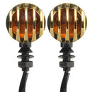Turn Signal Lights Blinker Amber Bullet Style For Harley Yamaha Kawasaki