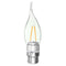 E27 E14 E12 B22 B15 2W Non-Dimmable Sliver Edison Pull Tail Incandescent Candle Light Bulb 110V