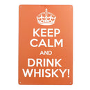 Drink Whisky Sheet Metal Drawing Metal Painting Tin Pub Wall Tavern Poster Sign