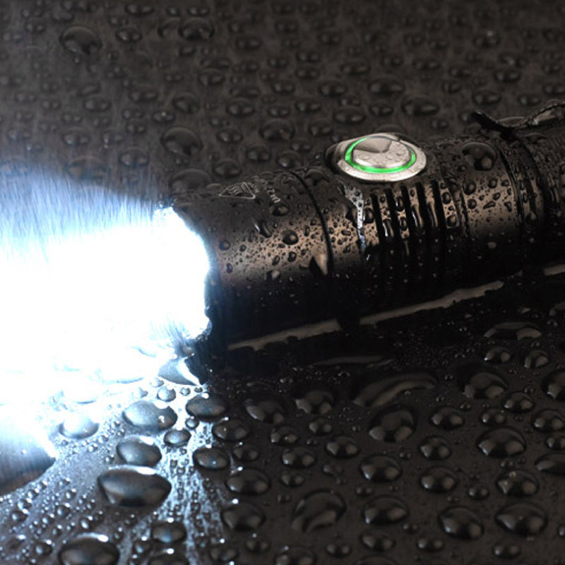 BORUIT BC03 XPL2 1180LM USB Rechargeable LED Tactical Flashlight IPX8 Waterproof Work Lamp