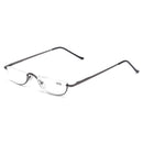 Women Vogue Vintage Reading Glasses Light Flexible High Definition Square Half Frame Presbyopic Glasses