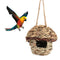Straw Birdhouse for Parrot Hamster Small Animal's Cage Birds Breeding Bird House Home Hanging Decorations
