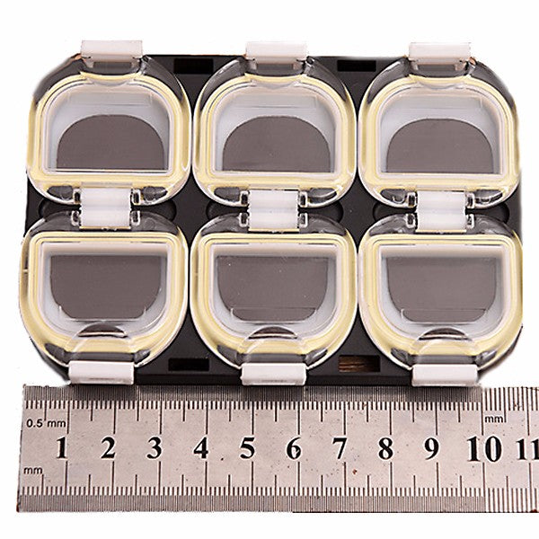 Waterproof Magnet Portable 6 Compartments Fishing Hooks Accessories Box