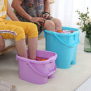 Blue Foot Soaking Water Bucket Basin Tub. Bath, Detox, Soak, or Scrub both Feet