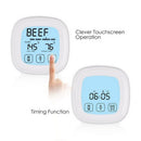 Digital Food Thermometer Timer for Kitchen Barbecue Measuring Tool