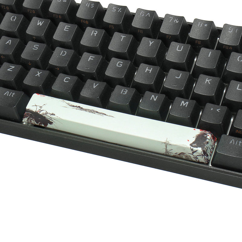 Five-sided Dyesub PBT Mountain Field Space Bar 6.25u Novelty Keycap