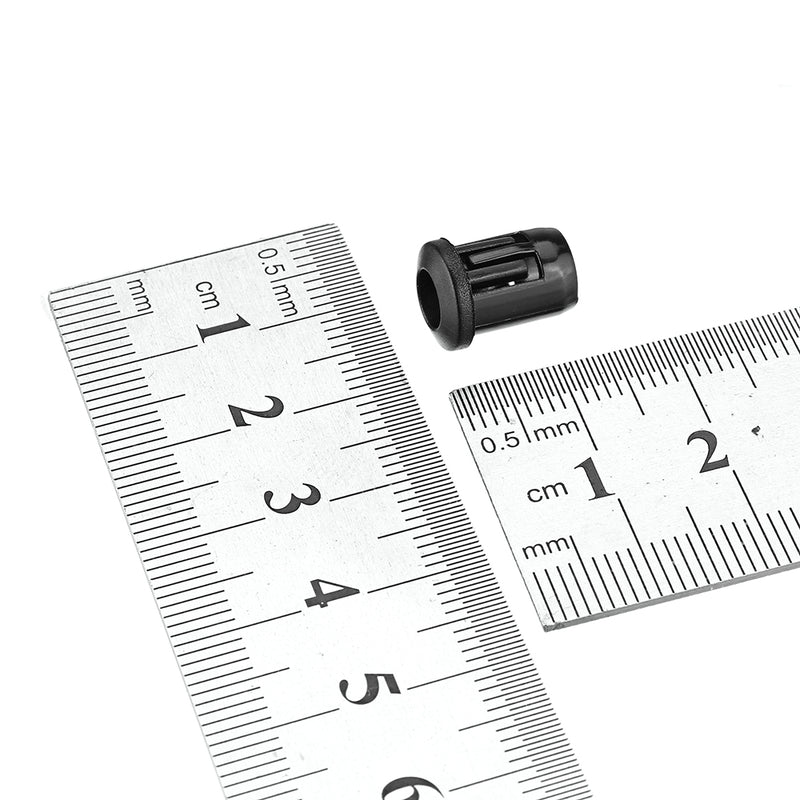 200pcs 5MM LED Holder Black Plastic Diode Lampshade Holder Clip Bezel Mount Light Case Cup Bezels Mounting Cases