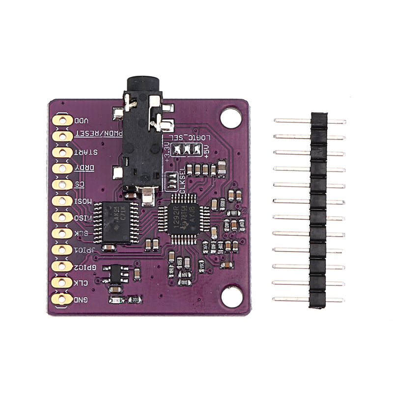 CJMCU-1292 ADS1292R ECG Respiratory Impedance ECG 2 Channel 24-bit A/D Converter