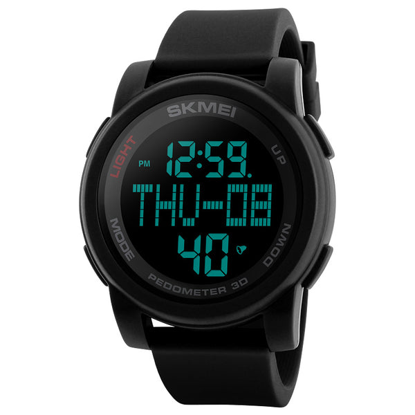 SKMEI 1317 Digital Watch Pedometer Calorie Tracking Men LED Countdown Sport Watches