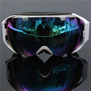 Motorcycle Sport Snowboard Ski Goggles Spherical Anti Fog UV Dual Lens Blue Outdooors