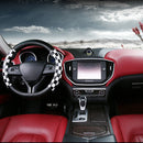 38cm Car Breathable PU Leather Sporty Four Season Universal Steering Wheel Covers