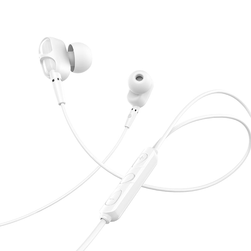 HOCO M62 3.5mm In-ear Stereo Earphone Dual Drive Headphones with Mic for iPhone Samsung
