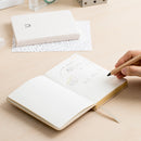 Jordan&Judy JJ-YD0032 Linen Hard Cover Notebook Business Journal Freenotes Diary Notepad Letter U Notebook For Taking Notes Drawing Painting Office School Supplies Stationery Gifts