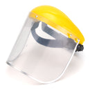 Clear Mesh Full Visor Flip Up Face Shield Screen Safety Mask Eye Protector Helmet Yellow
