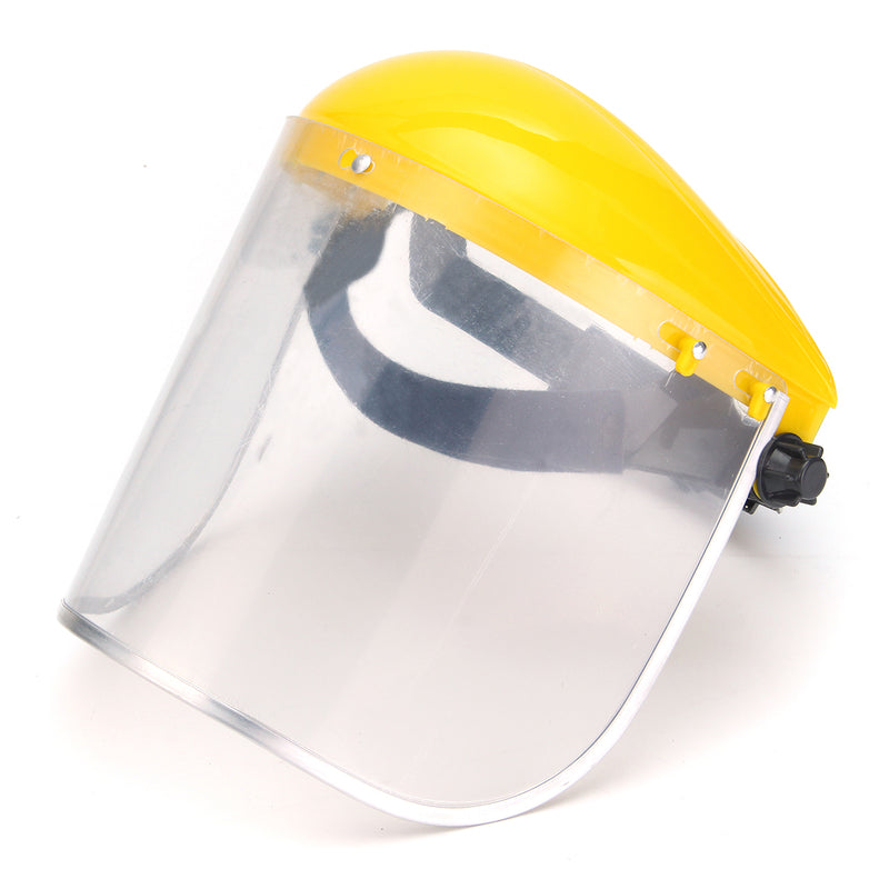 Clear Mesh Full Visor Flip Up Face Shield Screen Safety Mask Eye Protector Helmet Yellow