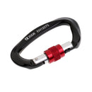 Ultralight 10 Pieces Aluminum Screw Gate Climbing Carabiner Camping Screw Lock