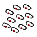 Ultralight 10 Pieces Aluminum Screw Gate Climbing Carabiner Camping Screw Lock