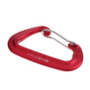 Outdoor Mountaineering Rescue Rock Climbing Rope Grab Protecta Tool Fits 0.43"-0.5" Rope + Red 28KN Wiregate Spring Climbing Snap Carabiner