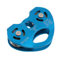 30KN Heavy Duty Zip Line Cable Wire Trolley Zipline Fast Speed Dual Pulley for Outdoor Rock Climbing Hauling Mountaineering - By CE