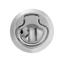 1 Piece Zinc Alloy Chrome Finished 2'' Marine Boat Deck Flush Latch Pull Latch Caravan Door Latch & Keys Suits 2-12mm Deep