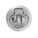 4 Pieces 2'' Door Latch Hatch Round Pull Locking Flush Mount Deck Latch for Marine Boat Caravan