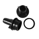 2Pcs Nylon Black Inflatable Valve Adapter Foot Pump Hose Connector for Rubble Fishing Boat Kayak Canoe Dinghy - Rowing Accessories