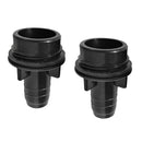 2Pcs Nylon Black Inflatable Valve Adapter Foot Pump Hose Connector for Rubble Fishing Boat Kayak Canoe Dinghy - Rowing Accessories