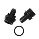 2Pcs Nylon Black Inflatable Valve Adapter Foot Pump Hose Connector for Rubble Fishing Boat Kayak Canoe Dinghy - Rowing Accessories
