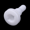 3/4 Inch White Plastic Thru Hull Bilge Pump and Aerator Hose Fitting for Boats